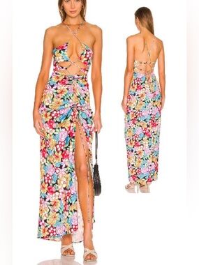 bandeau sequin maxi dress Alliana Pink Sequin Strapless Formal Maxi Dress - US 2